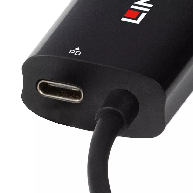 Lindy 43328 stacja dokująca do laptopa/replikator portów USB 3.2 Gen 1 (3.1 Gen 1) Type-C czarny