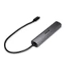 Lindy 43385 koncentrator interfejsów USB Type-C 10000 Mbit/s Szary