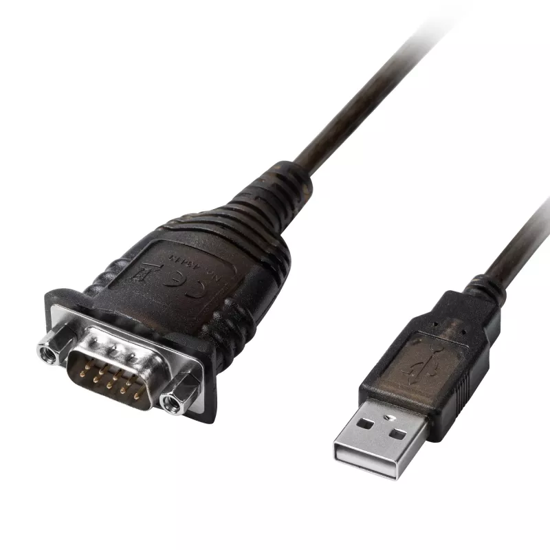 Lindy 43413 kabel szeregowy Szary 1,5 m USB Typ-A RS-232