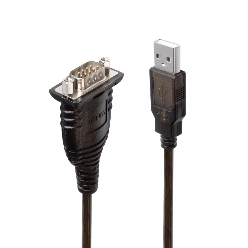 Lindy 43413 kabel szeregowy Szary 1,5 m USB Typ-A RS-232