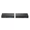 Lindy 100m Cat.6A 2 Host USB 3.2 Gen 1 HDBaseT Extender, Nadajnik i odbiornik sieciowy, 100 m, 480 Mbit/s, Cat6a, VS6320, Brąz fosforowy