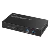 Lindy 100m Cat.6A 2 Host USB 3.2 Gen 1 HDBaseT Extender, Nadajnik i odbiornik sieciowy, 100 m, 480 Mbit/s, Cat6a, VS6320, Brąz fosforowy