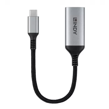 Lindy 43428 adapter kabla wideo 0,15 m USB Type-C HDMI szary