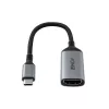 Lindy 43428 adapter kabla wideo 0,15 m USB Type-C HDMI szary