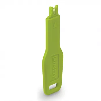 Lindy Klucz do blokady portu RJ45, zielony, Klucz blokady portu, RJ-45, Zielony, Akrylonitryl-butadien-styren (ABS), Poliworek, CE, RoHS, REACH, California Proposition 65