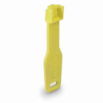 Lindy RJ45 Port Locks Żółty, 10 szt. + 1 Klucz, Blokada portu + klucz, RJ-45, Żółty, Akrylonitryl-butadien-styren (ABS), 10 szt., Poliworek