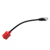 Lindy 0.2m RJ-45 Cat.6A Break-Away Adapter, 0,2 m, Cat6a, RJ-45, RJ-45, Czarny, Czerwony