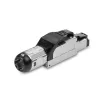 Lindy RJ-45 Cat.6/6A Beznarzędziowa wtyczka do montażu polowego, RJ45, Czarny, Srebrny, Metal, CE, REACH, RoHS, UKCA, 240 g, 133 mm