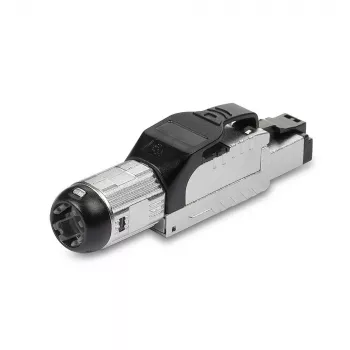 Lindy RJ-45 Cat.6/6A Beznarzędziowa wtyczka do montażu polowego, RJ45, Czarny, Srebrny, Metal, CE, REACH, RoHS, UKCA, 240 g, 133 mm