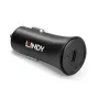 Lindy Single Port USB Type C PD Car Charger, 27W, Auto, Cigar lighter, 12 V, 3 A, Czarny