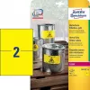 Samoprzylepna etykieta Avery L6130-20 Prostokątna Żółta