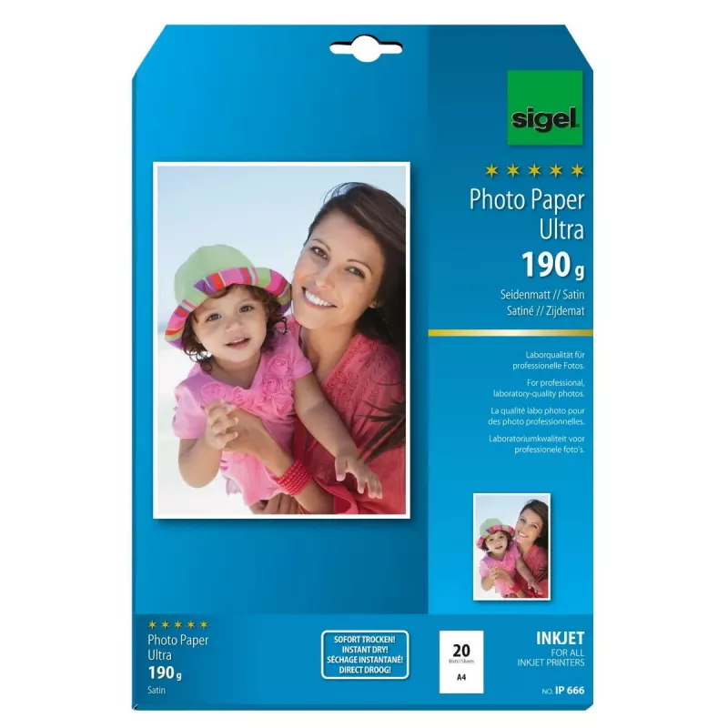 Photo Paper Satin A4 Sigel InkJet Ultra