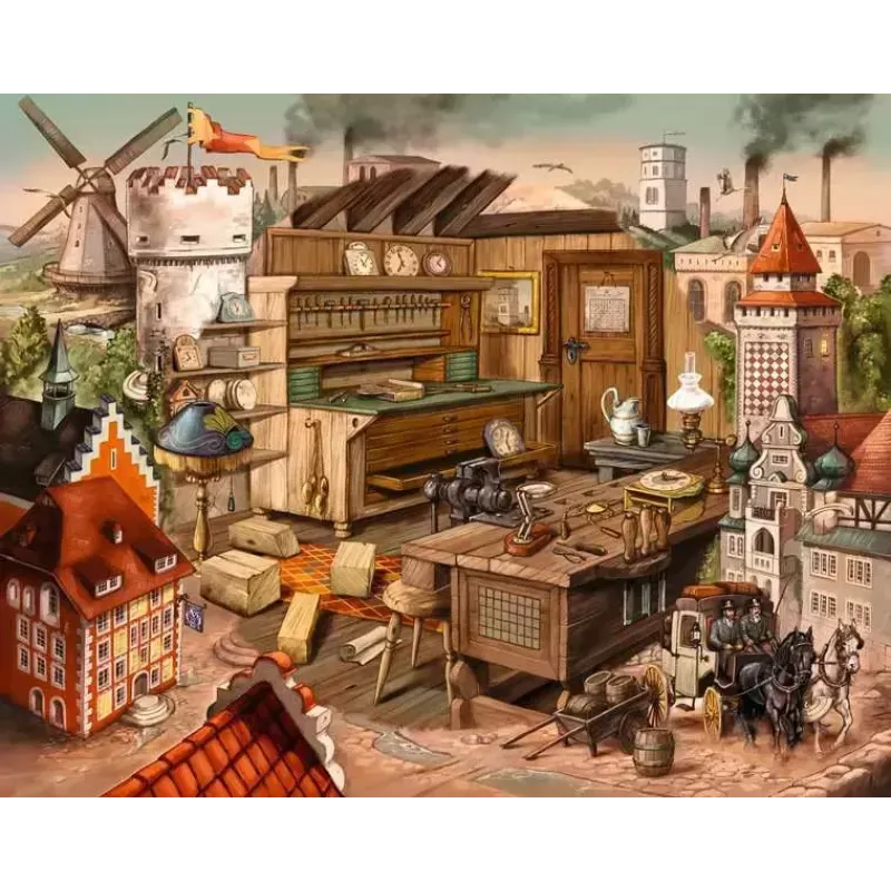 Puzzle Ravensburger 17447 — 919 elementów, szerokość 640 mm, zalecany wiek 14+