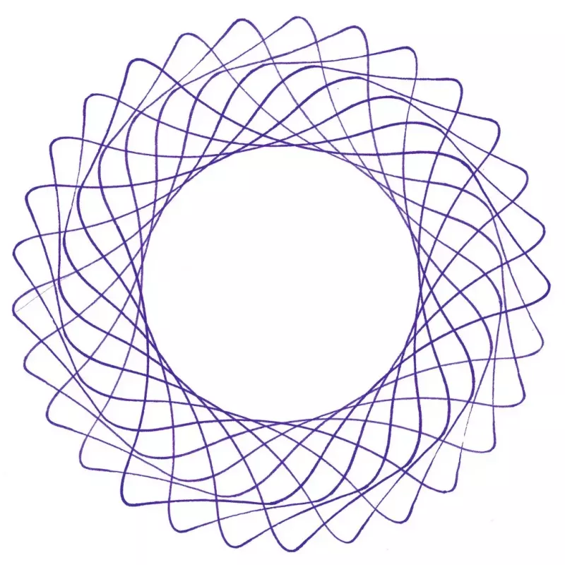 Spirograf dla dzieci Ravensburger 297740 z szablonem i 2 pisakami, wielokolorowy, od 6 lat