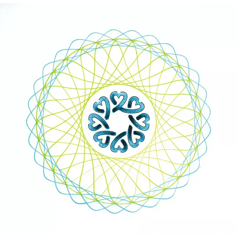 Spirograf dla dzieci Ravensburger 297740 z szablonem i 2 pisakami, wielokolorowy, od 6 lat