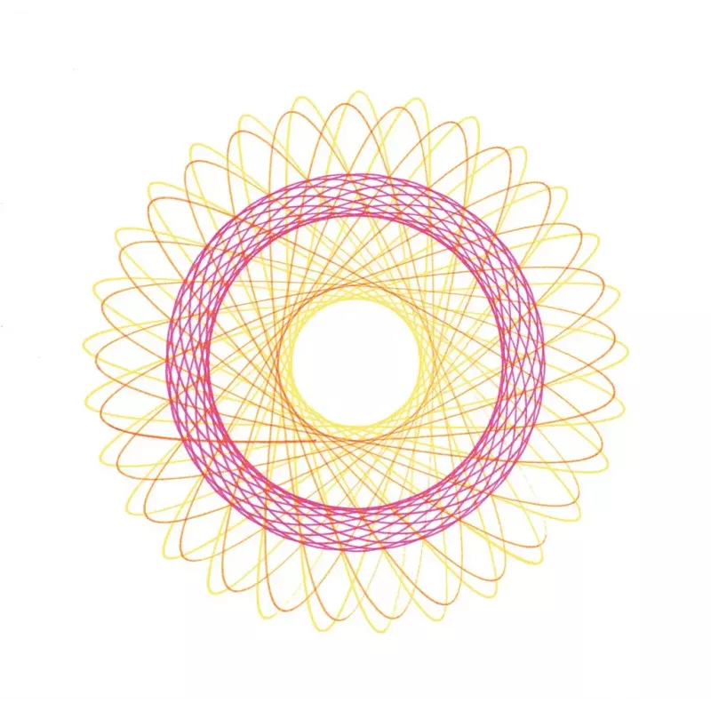 Spirograf dla dzieci Ravensburger 297740 z szablonem i 2 pisakami, wielokolorowy, od 6 lat