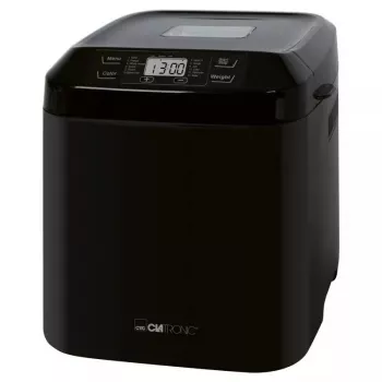 Maszyna do chleba CLATRONIC BBA 3774 550 W – pojemnik 3 L, bochenek do 1,5 kg, 12 programów, timer LCD
