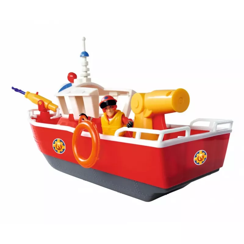 Łódź strażacka Simba-Dickie Fireman Sam Titan Fireboat, zestaw pojazdów