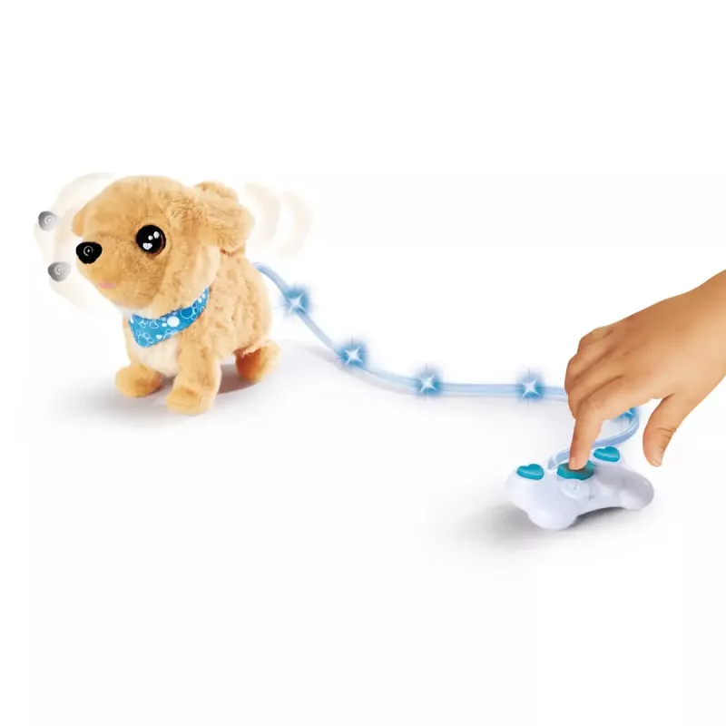 Simba ChiChi LOVE Loomy pluszowa zabawka Golden Retriever, 20 cm, beżowo-różowa