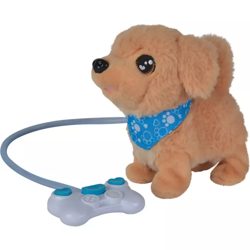 Simba ChiChi LOVE Loomy pluszowa zabawka Golden Retriever, 20 cm, beżowo-różowa