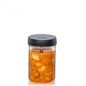 Słoik fermentacyjny 1 L GEFU NATIVO G-15810, szklany słoik z pokrywką z rurką fermentacyjną do kiszenia i laktofermentacji