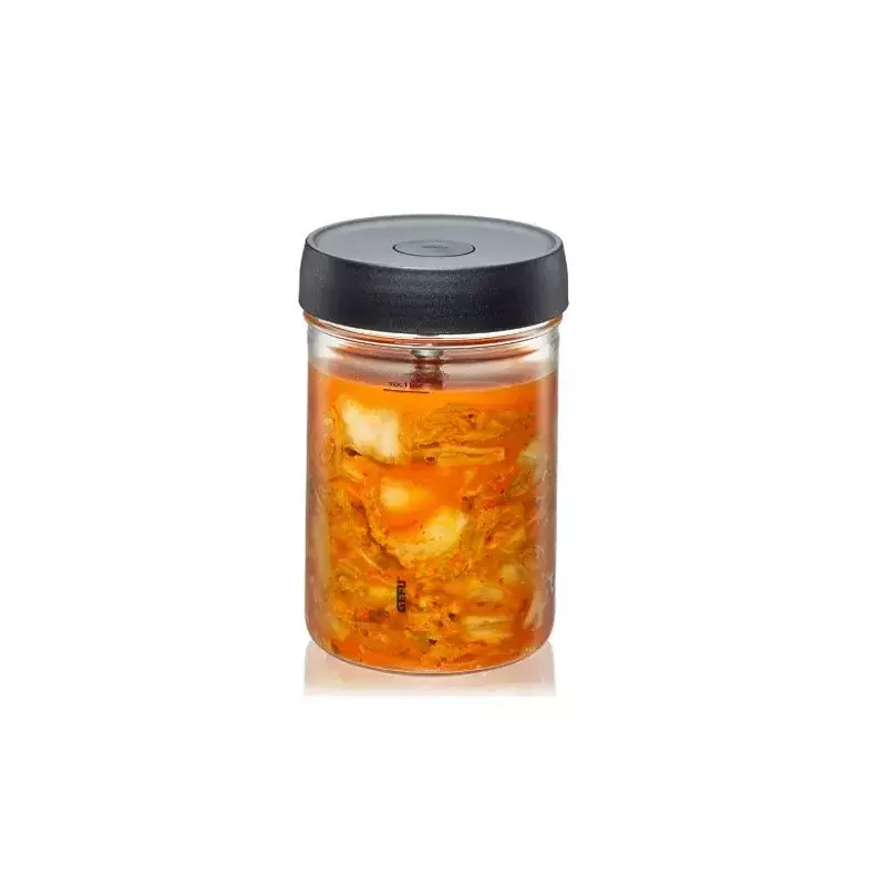 Słoik fermentacyjny 1 L GEFU NATIVO G-15810, szklany słoik z pokrywką z rurką fermentacyjną do kiszenia i laktofermentacji