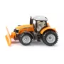 Siku Massey Ferguson z pługiem śnieżnym – model traktora, wstępnie zmontowany