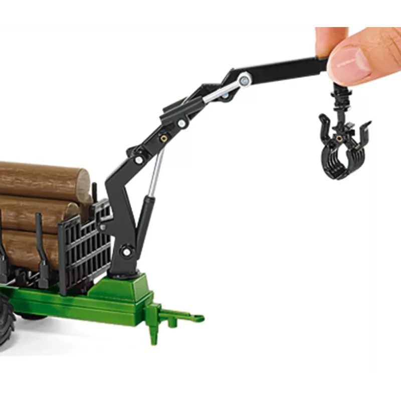 Zabawka traktor Siku 1954 — pojazd do zabawy z metalu i plastiku, brązowo-zielony, wiek 3+