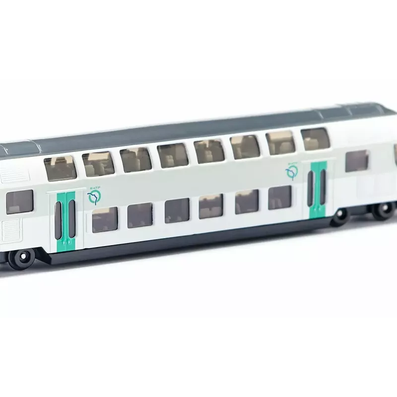 Pociąg Siku RATP DWUPOZIOMOWY Metal Plastik Czarny Niebieski Szary