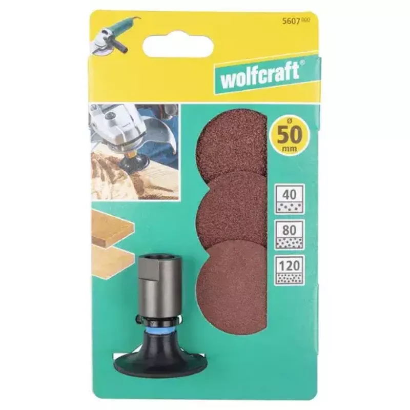 Tarcza szlifierska Wolfcraft GmbH 5607000 odpowiednia do metalu i drewna