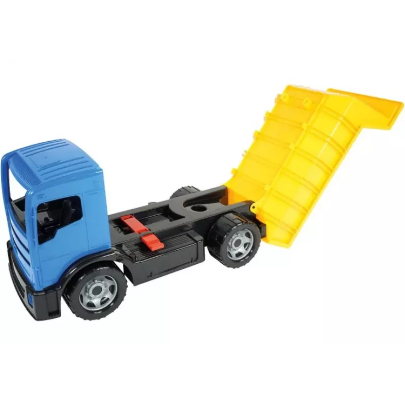 Wywrotka Lena GIGA TRUCKS niebiesko-czerwona, różne warianty