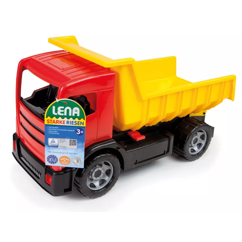 Wywrotka Lena GIGA TRUCKS niebiesko-czerwona, różne warianty