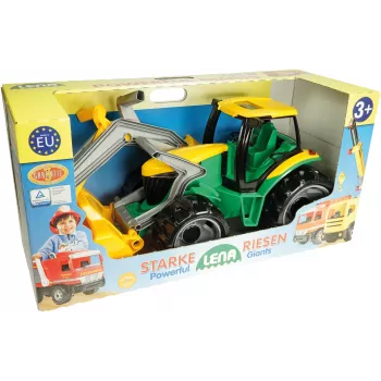 Traktor Lena GIGA TRUCKS ZL-02080 z ładowaczem czołowym i koparką