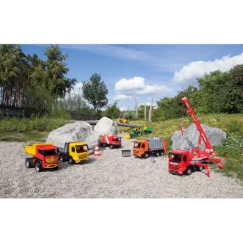 Traktor Lena GIGA TRUCKS ZL-02080 z ładowaczem czołowym i koparką