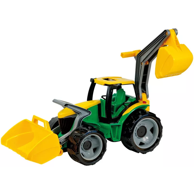 Traktor Lena GIGA TRUCKS ZL-02080 z ładowaczem czołowym i koparką
