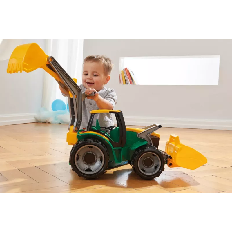 Traktor Lena GIGA TRUCKS ZL-02080 z ładowaczem czołowym i koparką