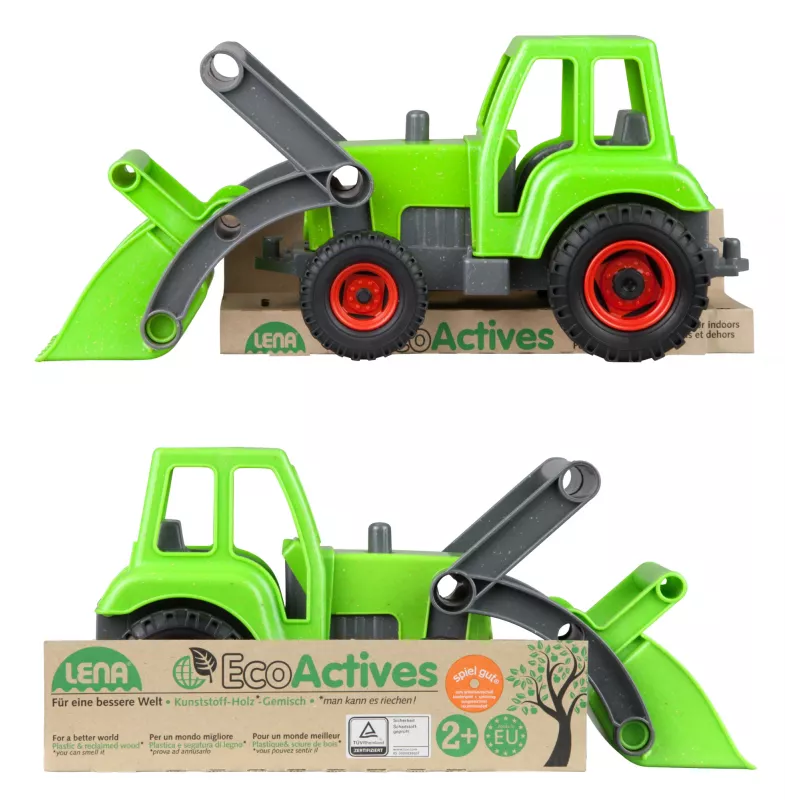 Traktor Lena EcoActives 04213 Wielokolorowy Tworzywo sztuczne Drewno 2+