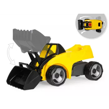 Loader Lena GIGA TRUCKS 02145 Plastic Steel Czarny żółty