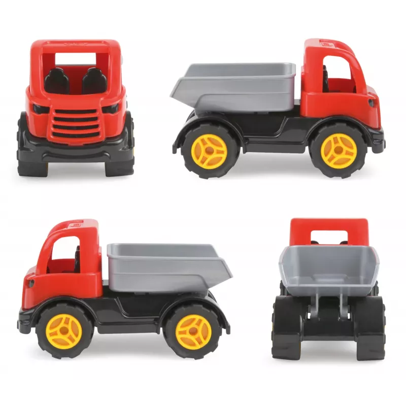 Zabawkowa wywrotka Lena 01260 — solidna konstrukcja, kolorowy design, pojazd do zabawy dla dzieci