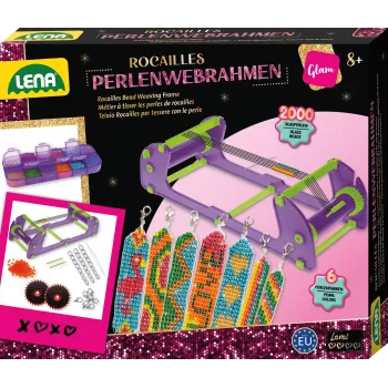 Stelaż do beadworku Lena 42722 Rocailles — regulowana wysokość, lekka rama tkacka