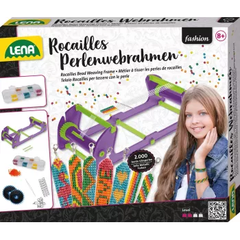 Stelaż do beadworku Lena 42722 Rocailles — regulowana wysokość, lekka rama tkacka