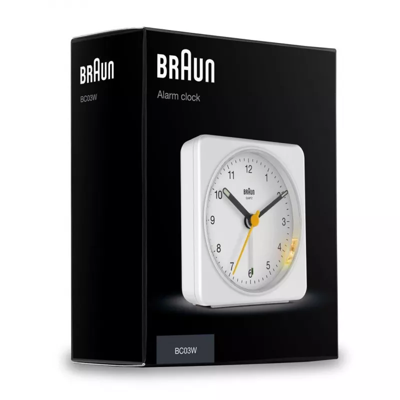 Braun BC03W Zegar kwarcowy biały