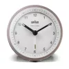 Braun BC07 Kwarcowy budzik Różowy, Biały