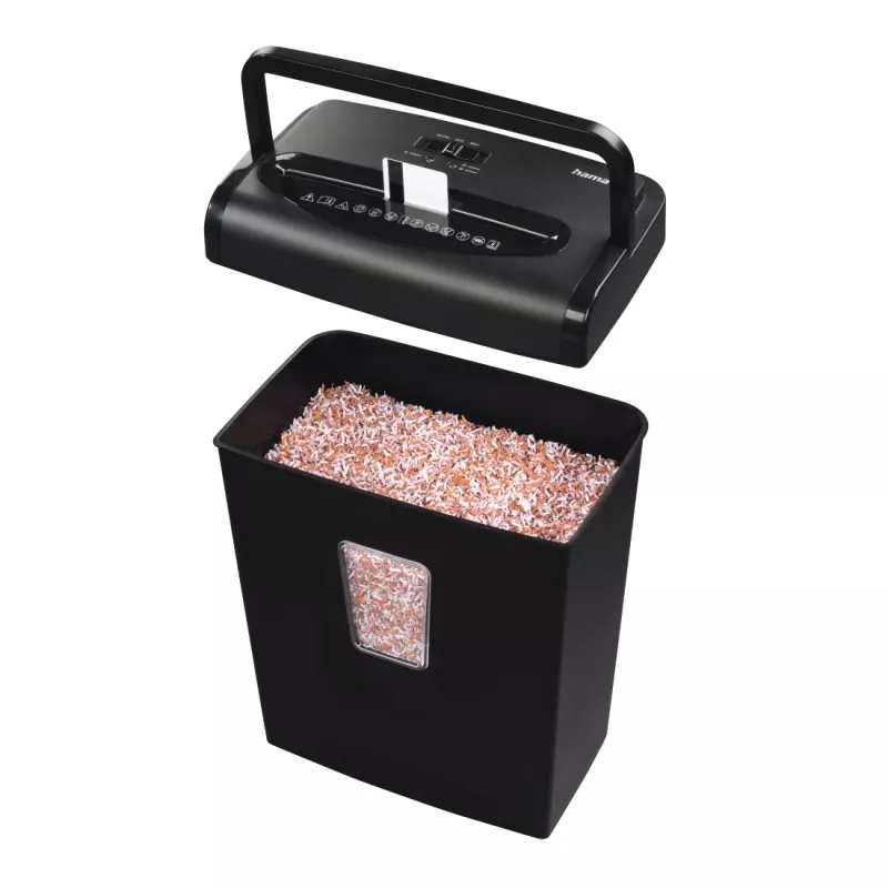 Hama Premium M8 niszczarka do papieru Mikrocięcie 68 dB 22 cm Czarny