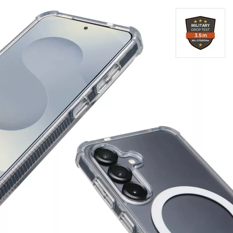 Pokrowiec na telefon komórkowy HAMA Extreme Protect dla Samsung Galaxy S25 FE, 17 cm (6,7 cala), przezroczysty