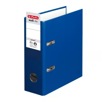Segregator HERLITZ 10842326 A5, czarny, grzbiet 7,5 cm