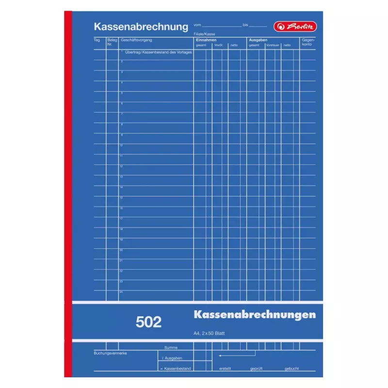 Księga formularzy księgowych Herlitz 882415 A4 100 stron