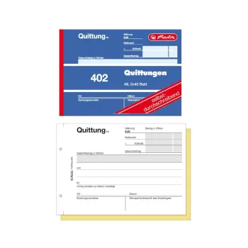 Bloczek paragonowy Herlitz 7876147 A6 80 arkuszy
