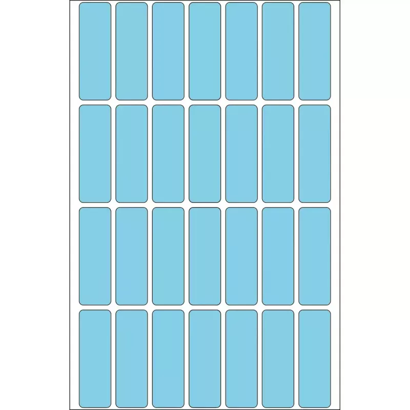 Wielozadaniowe etykiety HERMA 13x40 mm niebieskie matowe papierowe do odręcznego opisywania