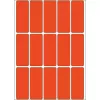 Etykiety uniwersalne HERMA 2412 20x50 mm czerwony papier matowy odręczny napis